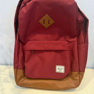Herschel Supply Company Heritage in Burgundy and Brown Backpack